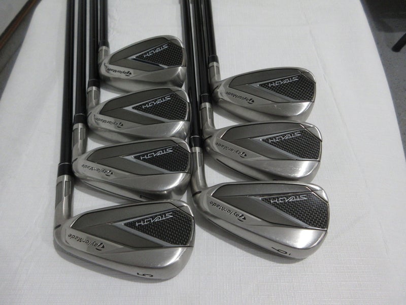 TaylorMade Stealth Iron Set - 5-PW, AW - Regular Flex Graphite