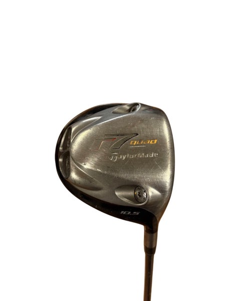 TaylorMade R7 Quad Driver 10.5° Stiff MAS2-7 65g Low Torque Tip Firm RH Men Golf