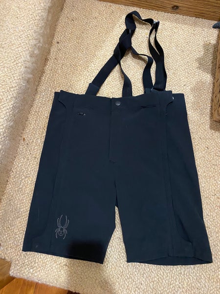 Black XL Men's Spyder Ski Shorts (Used)