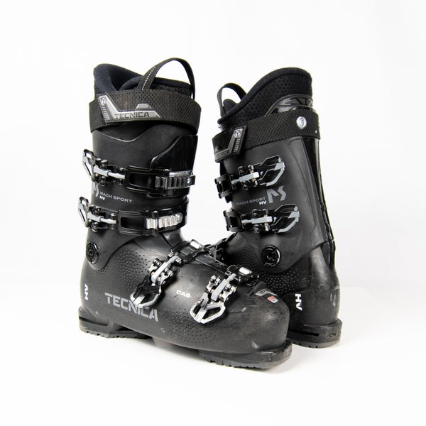 Tecnica Mach Sport HV 70 Mondo 28/28.5 Men's 10/10.5 All Mountain Ski Boots Black (Used)