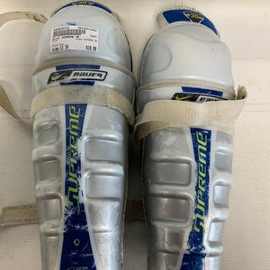 Used Bauer SUPREME 30 Junior Shin Guards Grey 11" 11823-S000035722