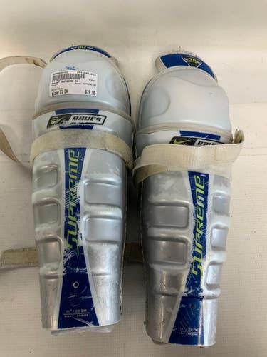 Used Bauer SUPREME 30 Junior Shin Guards Grey 11" 11823-S000035722