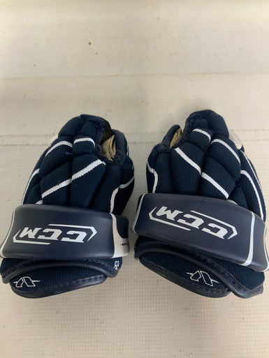 Used CCM VECTOR 88 Youth Gloves Navy Blue 9" 11823-S000035718