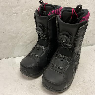 Used K2 VEIL BOA Womens Snowboard Boots Black Senior 7 11855-S000194121
