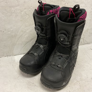 Used K2 VEIL BOA Womens Snowboard Boots Black Senior 7 11855-S000194121