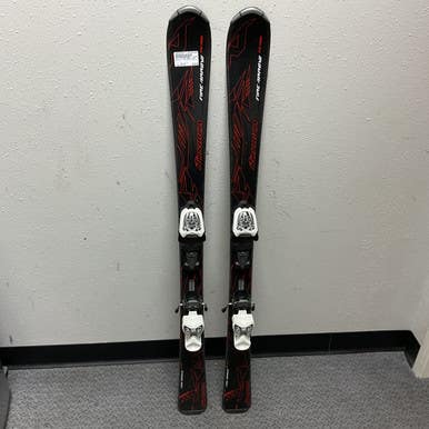 Used Nordica FIRE ARROW TEAM Boys DH Ski/Binding Black And Red 120 cm 11855-S000194109
