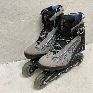 Used Rollerblade AERO 5W Senior Rec Fitness Skates Grey Senior 8 11855-S000194103