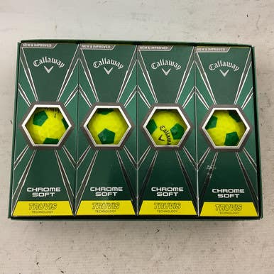 Used Callaway CHROME SOFT 12 Pack - Golf Balls Yellow 11855-S000194182