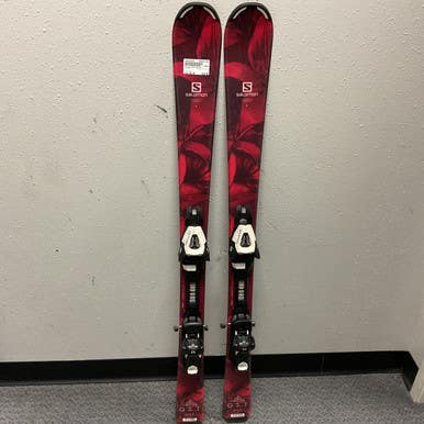 Used Salomon QST LUX JR Boys DH Ski/Binding Red 120 cm 11855-S000191975