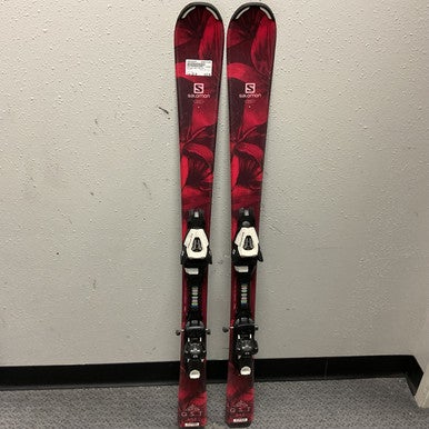 Used Salomon QST LUX JR Boys DH Ski/Binding Red 120 cm 11855-S000191975