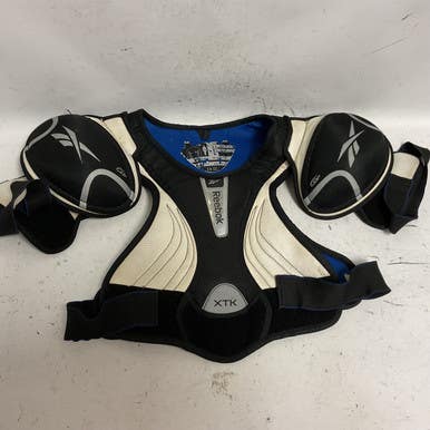 Used Reebok XTK Senior Shoulder Pads Black And Royal Blue SM 11855-S000192005