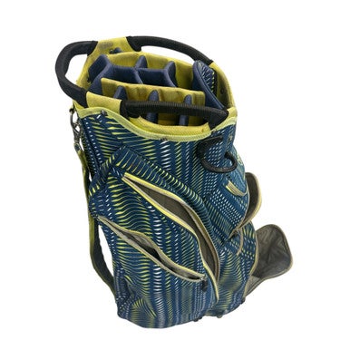 Used OUUL STAND BAG Mens Stand Bag Green And Royal Blue 11406-S000107705