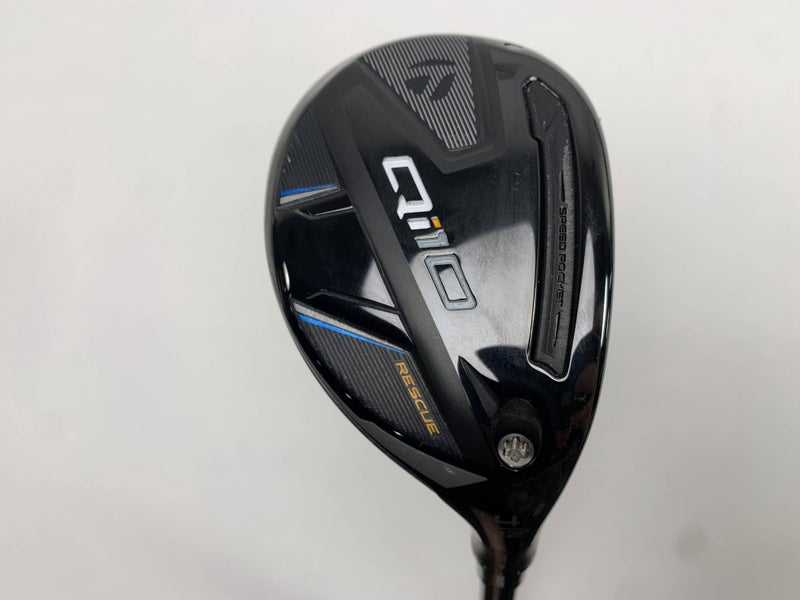 TaylorMade Qi10 4 Hybrid 22* Kai'li Black Red 85s Stiff Graphite Mens RH