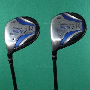LH King Cobra S9-1 Offset 3 & 5 Woods Aldila DVS 50-A Graphite Seniors SET OF 2