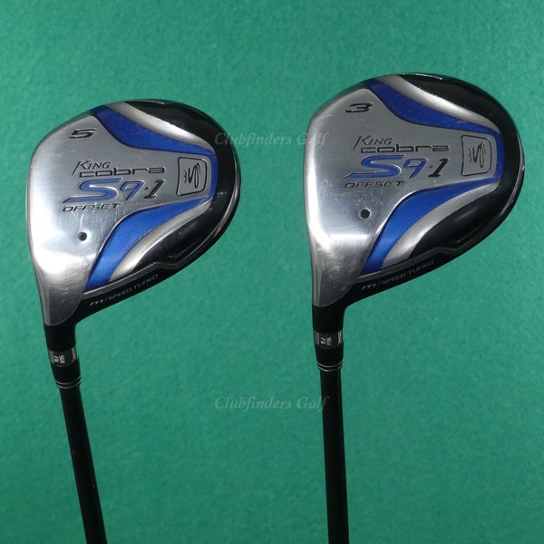 LH King Cobra S9-1 Offset 3 & 5 Woods Aldila DVS 50-A Graphite Seniors SET OF 2