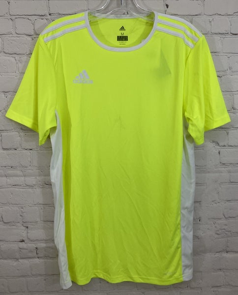 Adidas CE9759 Adult's CLIMALITE 100% Polyester Soccer Shirt Bright Yellow Medium