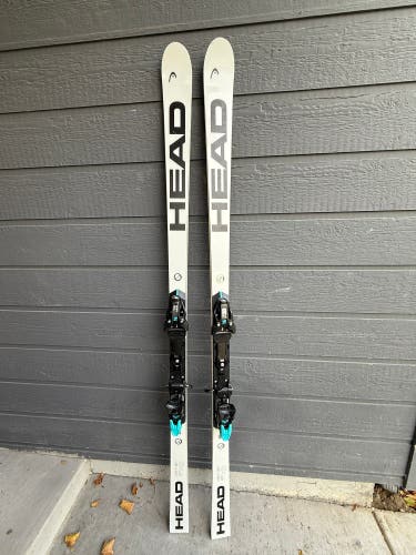 Unisex HEAD World Cup Rebels e-GS RD 188 cm Racing Skis With Bindings Max Din 16 (Used)