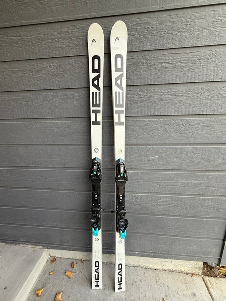 Unisex HEAD World Cup Rebels e-GS RD 188 cm Racing Skis With Bindings Max Din 16 (Used)