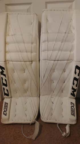 Pro-Stock CCM Eflex III Senior Goalie Leg Pads - 33+1 (READ DESCRIPTION)