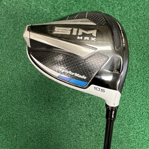 TaylorMade SIM MAX 10.5 Driver Men's Right Hand Ventus TR 5-R Regular Flex w/HC