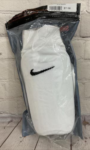 Nike 56323 Shin Sock III Shinguard White XL