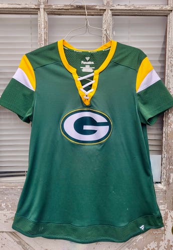 Fanatics NFL Green Bay Packers Lace Up Womens Jersey Aaron Rodgers #12 Large