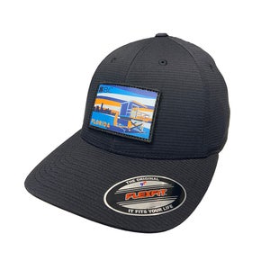 NEW Black Clover Live Lucky Florida Resident Black L/XL Fitted Golf Hat/Cap