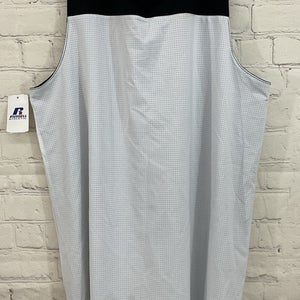 Russell Ladies DriPOWER Reversible Basketball Tank Top Jersey Black White Large