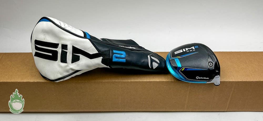 Tour Issued 2021 TaylorMade SIM 2 MAX Driver 10.5* HEAD ONLY Golf Club + Sign