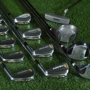 SPALDING TOUR EDITION "BIRD ON BALL" GOLF SET 13pc. VINTAGE MEN'S STIFF S300 RH