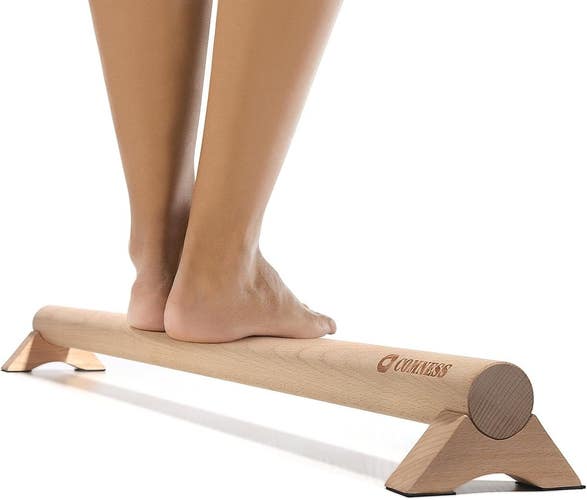 Comness Versatile 40 Inch Beech Wood Balance Beam for Home Use