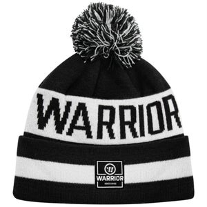 New Warrior Hockey Lacrosse Black Pom Knit Beanie Winter Hat