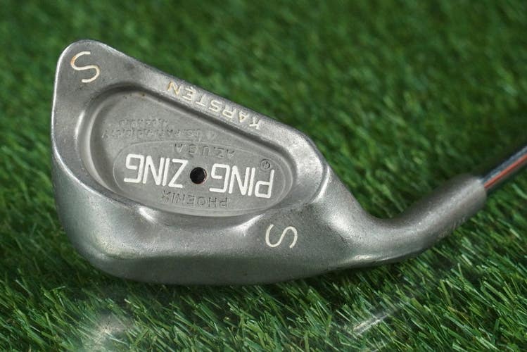 PING ZING KARSTEN SAND WEDGE "S" KT-M STEEL STIFF FLEX BLACK DOT LEFT HANDED LH