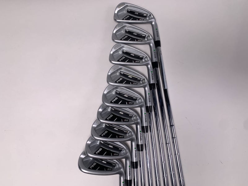 Ping i20 Iron Set 4-PW+GW+SW Green Dot 2* Up CFS Stiff Steel Mens RH