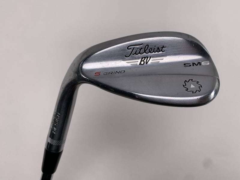 Titleist Vokey SM6 Tour Chrome Lob Wedge LW 58* 10 Bounce Wedge Steel Mens LH