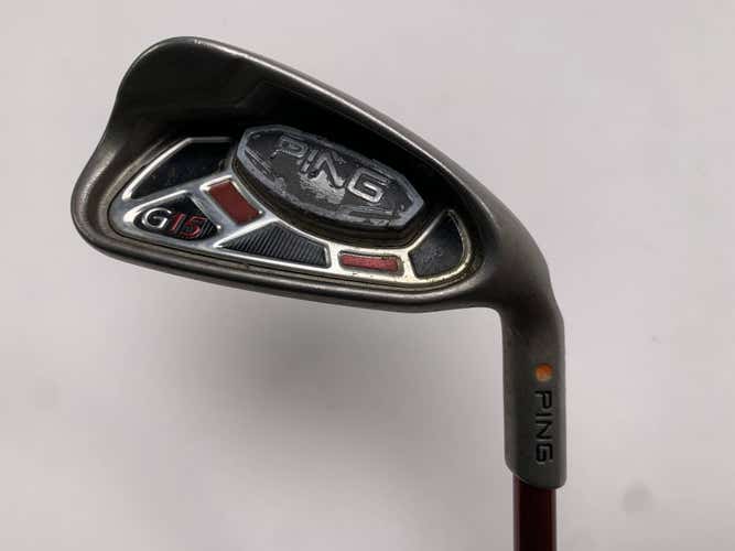 Ping G15 Single 7 Iron Orange Dot 2* Flat AWT Regular Graphite Mens RH