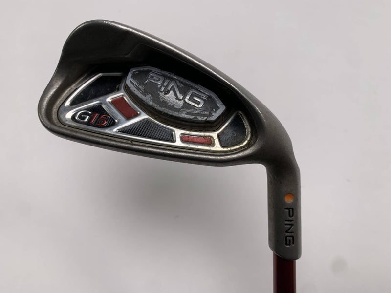 Ping G15 Single 7 Iron Orange Dot 2* Flat AWT Regular Graphite Mens RH