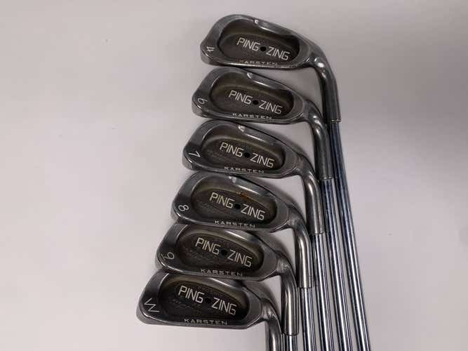 Ping Zing Iron Set 4-PW Black Dot Karsten Regular Steel Mens RH- No 5i