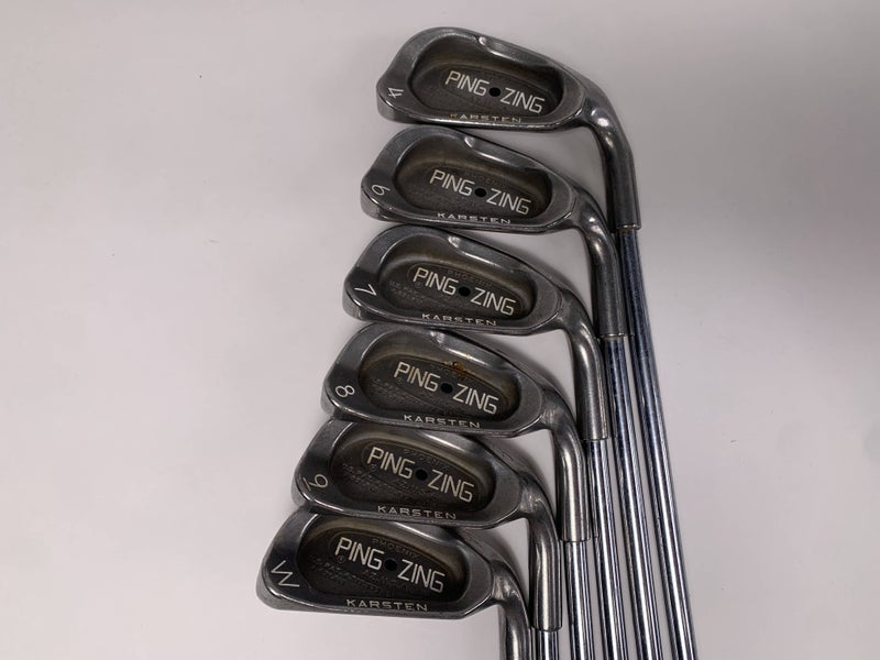 Ping Zing Iron Set 4-PW Black Dot Karsten Regular Steel Mens RH- No 5i