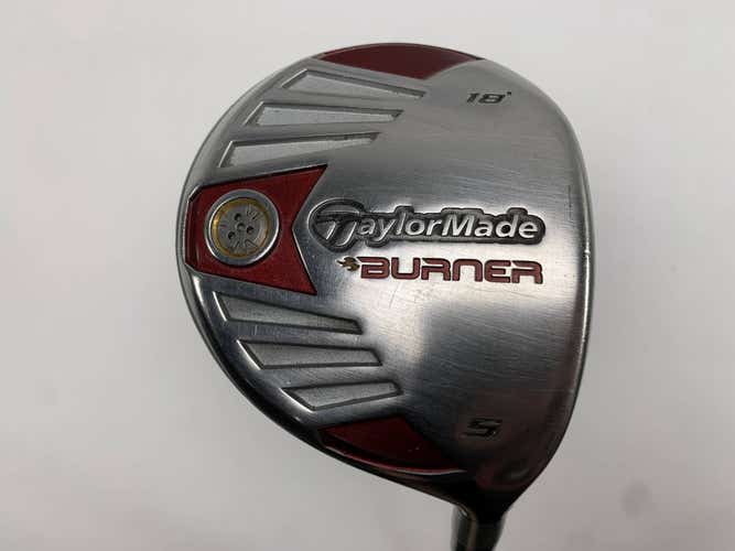 TaylorMade Burner Steel 2007 5 Fairway Wood 18* REAX 50g Senior Graphite Mens RH