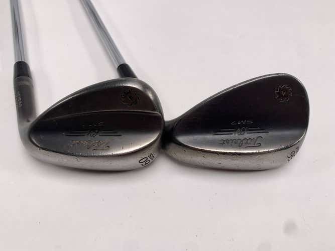 Titleist Vokey SM7 Jet Black Wedge Set 56* 8 | 60* 10 DG S300 Stiff RH