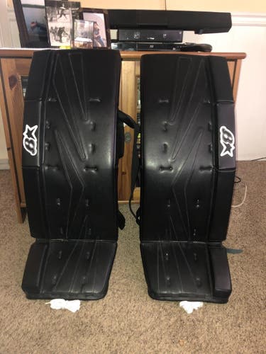 Pro Stock Brian's NetZero Senior Goalie Leg Pads - 34" Black (New) (READ DESCRIPTION)