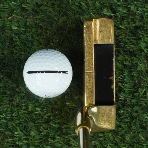 SCOTTSDALE GOLF OUTLAW HT 24K GOLD PLATED PUTTER PROMO BLADE 35.5" RH