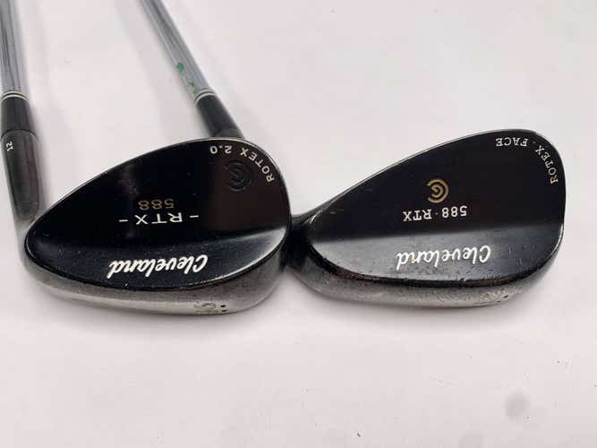 Cleveland 588 RTX Black Pearl Wedge Set 10* 56* DG Wedge Steel Mens RH