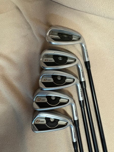 Men's Ping G400 Right Handed Iron Set Regular Flex 5 Pieces Graphite Shaft (New)