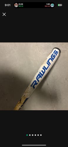 2019 Rawlings Velo Alloy BBCOR Certified Bat (-3) 29 oz 32" (Used)