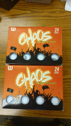Wilson Chaos White Golf Balls