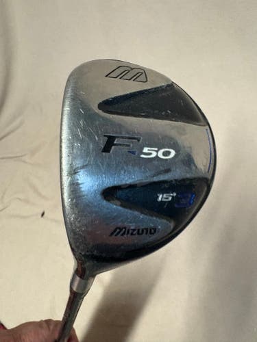 Men's Mizuno F-50 Left Hand Fairway Wood Regular Flex 3 Wood (Used)