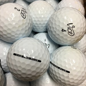 24 White Vice Pro Plus Near Mint AAAA Used Golf Balls