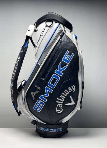 Callaway Paradym Ai Smoke Staff Bag White 6-Way Divide Single Strap Golf Bag